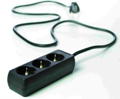 Mehrfachsteckdose Tischsteckdose 3 fach Schuko Stromverteiler Steckdosenleiste