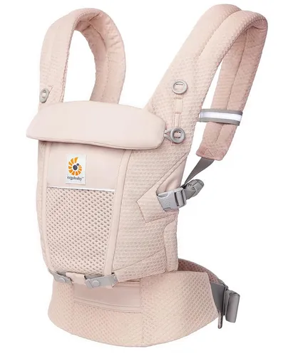 Ergobaby Adapt Babytrage - Midnight Blue, 3-Positionen - Babytragen mit ergonomischer M-Position für Neugeborene ab Geburt bis Kleinkind. Atmungsaktives SoftFlex Mesh sorgt für maximale Luftzirkulation und Tragekomfort.