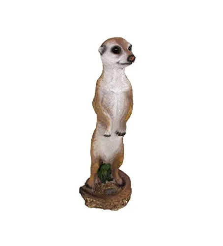 Benelando Gartenfigur Erdmännchen - Dekofigur für Garten und Balkon - Tierfiguren & Tierstatuen, wetterfest aus Polyresin, bringt Leben in Ihren Außenbereich mit charmantem Design.