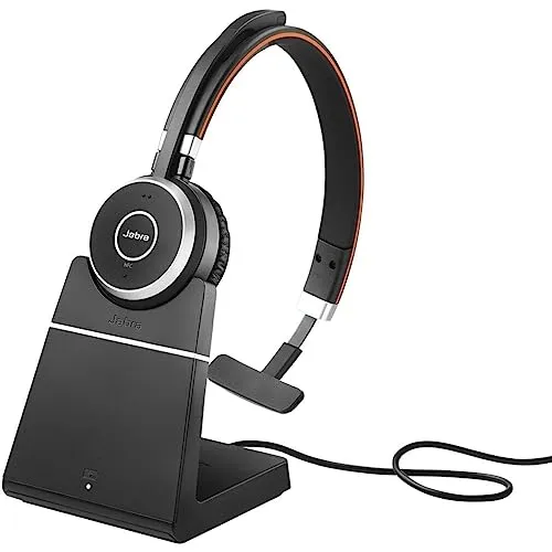 Jabra Evolve 65 SE MS Mono mit Ladestation - Komfortable Headset-Lösung für produktives Arbeiten und klare Kommunikation