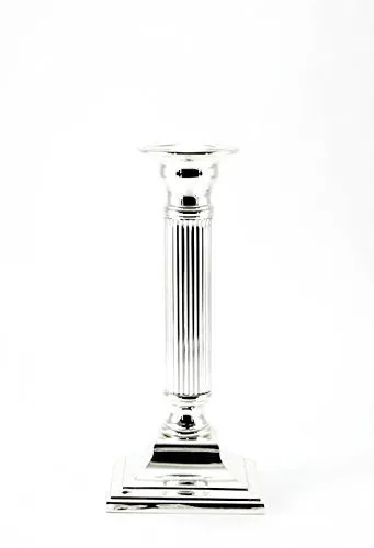 Brillibrum KERZENLEUCHTER KERZENSTÄNDER 3 GRÖßEN 15 19 23 cm Silber KANDELABER LEUCHTER NEU Flyer Geschenke Geschenkidee (Kerzenleuchter 19cm)