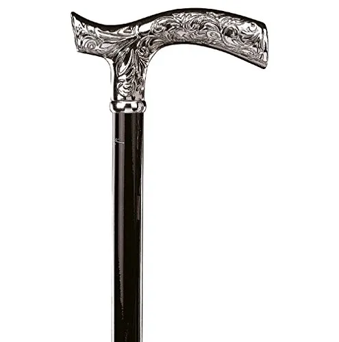 Stockshop Gehstock ALTER FRITZ mit verchromtem Griff - Eleganter Gehstock im klassischen Design, gefertigt aus hochwertigem Buchenholz. Der verchromte Griff sorgt für einen komfortablen Halt und ist besonders langlebig. Ideal für stilbewusste Nutzer.