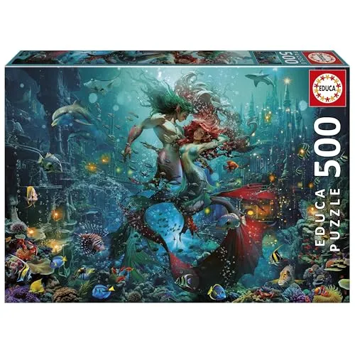 Educa - 500-teiliges Puzzle für Erwachsene | Atlantis. Inklusive Fix Puzzle-Kleber. Maße: 48 x 34 cm. Ab 11 Jahren (20175)