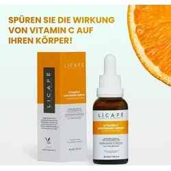 Licape® Vitamin C Serum Gesicht | 30ml | Hochdosiertes Hyaluron Serum