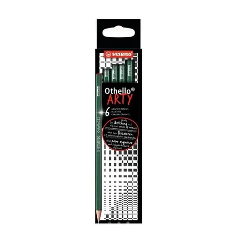 STABILO® BLEISTIFTE OTHELLO 282 ARTY  6ER ETUI 3 HÄRTEGRADE 4H, 3H, 2H NEU OVP