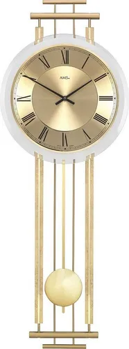 AMS 7019 Pendeluhr mit Westminster und Bim Bam Schlagwerk - Elegante Wanduhr aus der AMS 7019 Serie, ausgestattet mit melodischem Westminster und Bim Bam Schlagwerk – ein stilvolles Wohnaccessoire für jedes Zuhause.