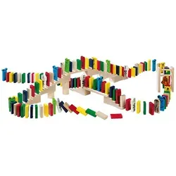 Haba Bausteine 1001172001 - Purzelklötze, 263 Stück - Bauklötze & Bausteine, 263 bunte und naturbelassene Steine aus stabilem Buchenholz fördern die Feinmotorik und das kreative Spiel von Kindern ab 3 Jahren.