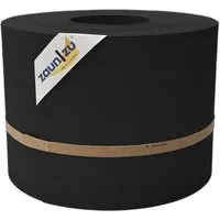 zaunzu Sichtschutzstreifen PP für Doppelstabmatten, 35m Rolle in Schwarz - Premium Sichtschutz für Doppelstabmattenzaun, genarbte Struktur für modernes Design, einfache Montage ohne Clips, robustes PP-Material für effektiven Sicht- und Windschutz.