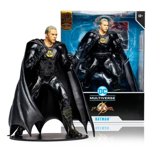 DC The Flash Movie Statue Batman Multiverse Unmasked 30 cm - Detailreiche 30 cm PVC-Statue aus dem DC Film 'The Flash', mit 22 beweglichen Teilen für kreative Posen und Spielspaß – perfekt für Sammler und Fans!