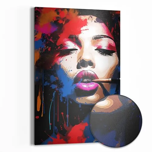 DEQOART Metall Magnettafel | 40x60 cm cm groß | Motiv Visuelle Poesie | Whiteboard für alle Magnete | Magnetboard Wand-Tafel für Küche & Büro | Design Magnetwand Pinnwand magnetisch