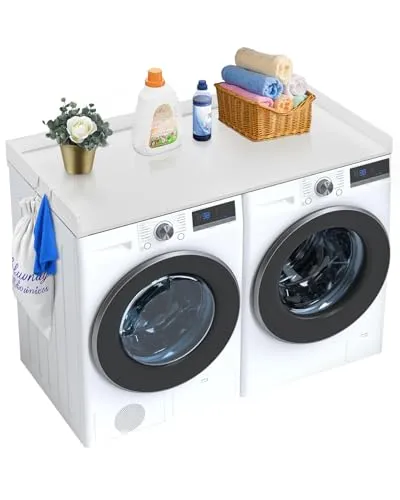 VEVOR Arbeitsplatte für Waschmaschine und Trockner in weiß von Vevor
