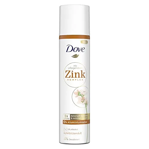 Dove Deo Spray Apfelblütenduft Deo ohne Aluminium mit pflegendem Zink-Komplex 100 ml 1 Stück
