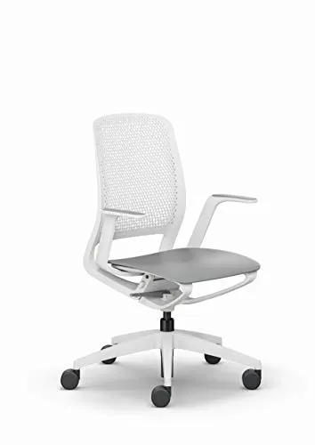 Sedus se:motion Bürostuhl, Drehstuhl in lichtgrau/weiß - Ergonomischer Bürostuhl mit innovativem Bewegungskonzept für optimalen Sitzkomfort ohne Einstellungsaufwand. Ideal für dynamische Büroumgebungen.