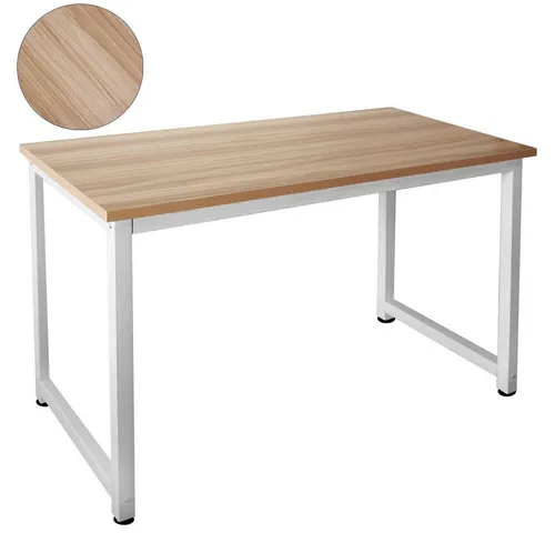 Kingpower Schreibtisch 120 x 60 cm - Robuster Bürotisch mit höhenverstellbaren Füßen für optimale Stabilität. Einfacher Selbstaufbau und in verschiedenen Farben erhältlich.