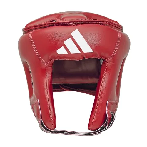 adidas Kinder Kopfschutz Rookie Head Guard XL, rot - Kopfschützer für Kampfsport, gefertigt aus PU3G Material mit I-PROTECH Technologie für optimalen Schutz und Komfort.