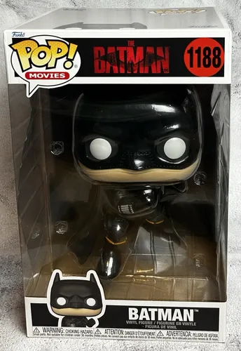 The Batman - Batman 1188 - Funko Pop! Jumbo Figur - Spielfiguren - Offiziell lizenzierte Jumbo Funko Pop! Figur von Batman, ca. 25 cm groß, ideal für Sammler und DC Fans, kommt in einer attraktiven Fensterbox.
