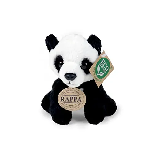 Teddys Rothenburg Kuscheltier Pandabär klein 15 cm sitzend schwarz-weiß Plüschtier Stofftier Plüschpanda Panda
