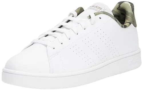 adidas Herren Advantage Base Shoes - Cloud White/Orbit Green, 44 EU - Herren-Sneaker mit flachem Absatz, aus hochwertigem Synthetik und Gummisohle für optimalen Komfort und Style.