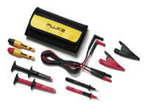 Fluke TLK281-1 Sicherheits-Messleitungs-Set - Sicherheits-Messleitungs-Set mit 4mm Lamellenstecker, 1.50m lang, ideal für präzise Messungen im Automotive-Einsatz dank SureGrip-Komponenten.