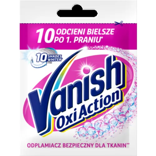 Vanish Oxi Action White Odplamiacz do białych tkanin w proszku 30g 5900627063776