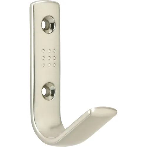 SIRO Mantelhaken Gamma Breite 18mm Höhe 69mm ZinkEdelstahl Effekt