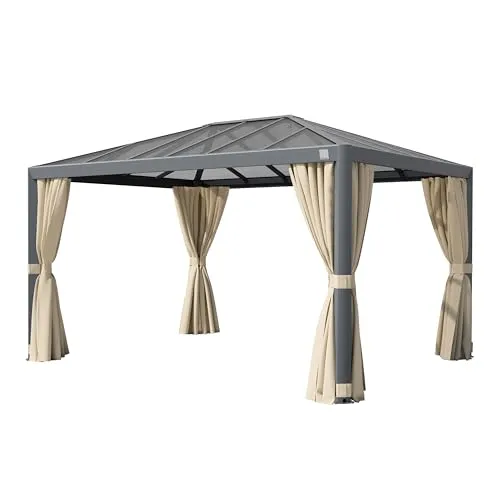 PRIMEYARD Gartenpavillon 3x4 m in beige von Toolport