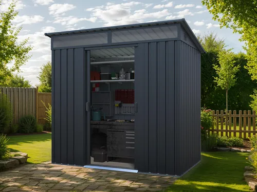 Metall Gerätehaus Modell Lübeck 2,00 m²