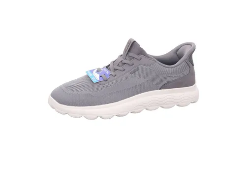 Geox Herren U SPHERICA Plus A Sneaker, Dunkelgrau, 44 EU - Herren-Sneaker mit atmungsaktiver Technologie für ultimativen Komfort und schnelles Tragegefühl.