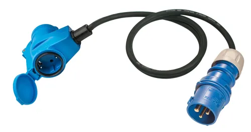 Weingärtner CEE-Adapter 3-polig / 3-polig Winkel 1,5m