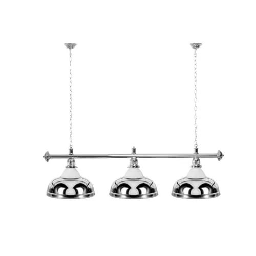 Billiard-Royal Billardlampe mit 3 Schirmen in Silber von Billiard Royal