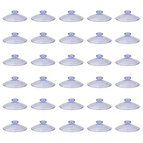 Stück 20mm Runde Saugnäpfe, Durchsichtiger Kunststoff-Sauger ohne Haken, stark haftender Saugnapf für Heimdekoration 30