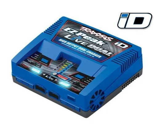 Traxxas EZ-Peak Live Dual - 26 A Modellbau-Ladegerät, 200 W Leistung, Bluetooth-fähig und App-gesteuert für optimale Akku-Ladeleistung