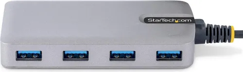 StarTech.com 4-Port USB 3.0 Hub - Schneller USB-A Verteiler - USB-Hub mit 4 Ports, 5 Gbit/s Geschwindigkeit und optionalem Stromanschluss für Hochleistungsgeräte. Ideal für Desktop und Laptop mit begrenzten USB-Anschlüssen.