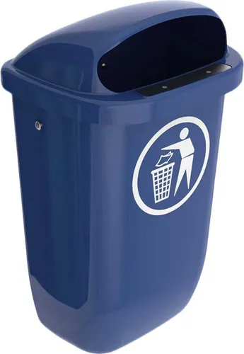 Sulo Papierkorb 50 Liter - Robuster Kunststoff-Papierkorb für den Außenbereich, verrottungsfest und frostbeständig. Ideal für öffentliche Plätze mit einfacher Entleerung und hygienischem Design.
