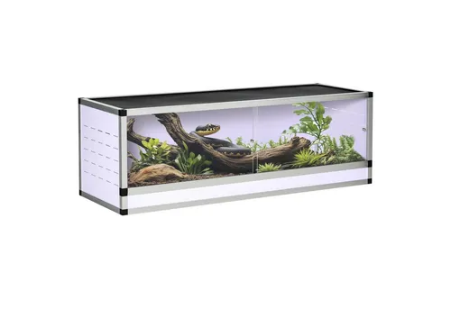 PawHut Aluminium Terrarium für Reptilien und Amphibien