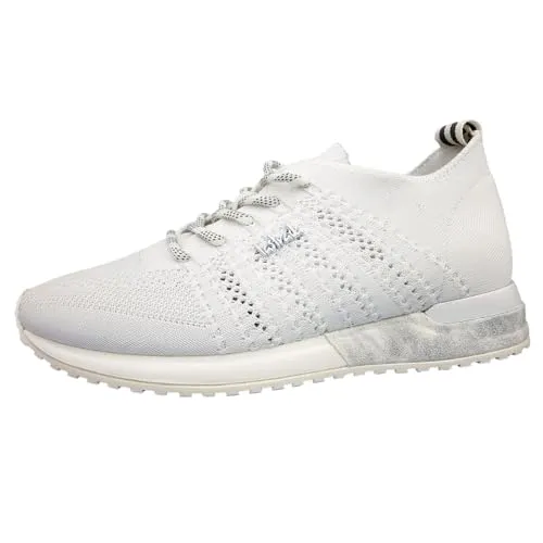 La Strada 1892649 Damen-Sneaker - Sommerliche Sneaker in Strick-Optik mit softe, herausnehmbarer Decksohle und rutschhemmender Laufsohle für optimalen Komfort und Sicherheit.