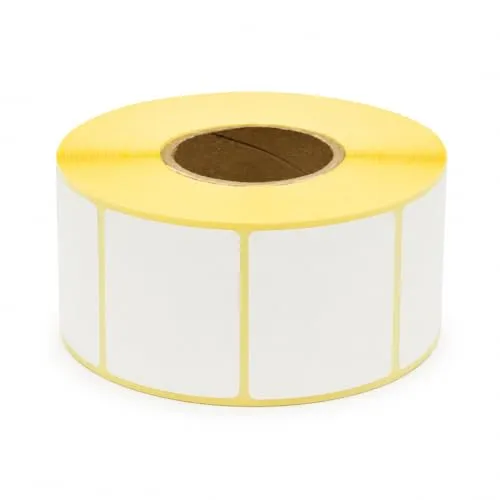 MDlabels Weiße Thermo etiketten auf Rolle 40x30mm 1500 Stück permanent haftend, für Barcode, weiße Klebeetiketten zur Beschriftung