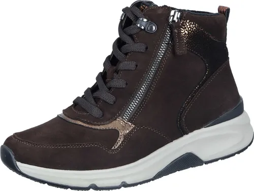 Gabor Stiefeletten aus Veloursleder - Freizeit Stiefeletten für Damen, aus weichem Veloursleder mit Warmfutter und herausnehmbarer Decksohle für optimalen Komfort.