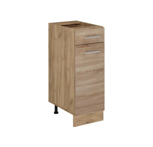 Vicco Unterschrank R-Line, Sonoma/Goldkraft Eiche, 30 cm in braun von Vicco