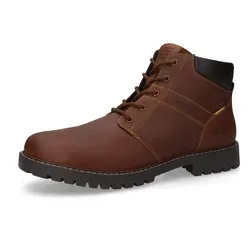 Winterboots CAMEL ACTIVE Herren Gr. 42, braun - Wanderschuhe aus hochwertigem Leder mit warmem Futter, ideal für kalte Tage. Schnürstiefel mit Profilsohle für optimalen Halt und Komfort.