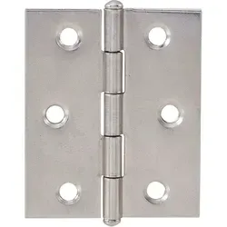 Knopfscharnier Leichte Ausführung Scharnier 50 X 40 X 1 Mm Stahl Glanzverzinkt