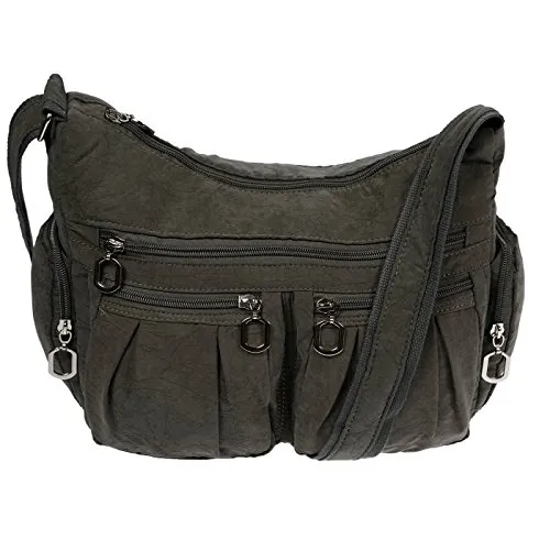 Christian Wippermann Umhängetasche Damen - Elegante Canvas Schultertasche mit verstellbarem Trageriemen - Damen-Schultertaschen mit intelligentem Aufbewahrungssystem und hochwertigem Canvas für Langlebigkeit und Stil. Perfekt für Arbeit und Freizeit.