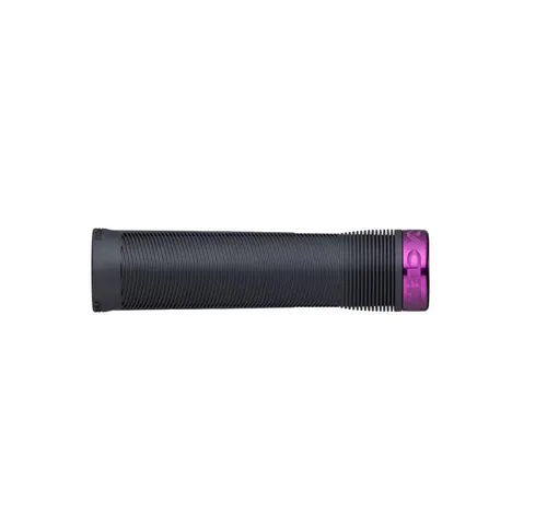 CHESTER Griffe 34mm - schwarz/lila - Ergonomische Fahrradlenker-Griffe mit konvexem Design und hauchdünnen Rippen für optimalen Komfort und Kontrolle beim Fahren.