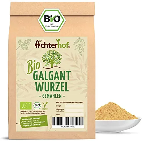 Galgant Pulver Bio (100g) Galgantwurzel gemahlen aus kbA vom-Achterhof