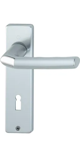 HOPPE Kurzschildgarnitur Birmingham 1117/202KP/AP Aluminium F1 OB eckig Drück...