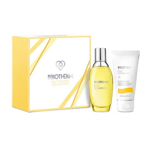 Eau Vitaminée Geschenkset: Spray 50 ml + Gel Douche 50 ml - Damendüfte: Erfrischendes Körperspray und sanftes Duschgel mit natürlichen Zitrusessenzen, die die Haut parfümieren und mit Feuchtigkeit versorgen.