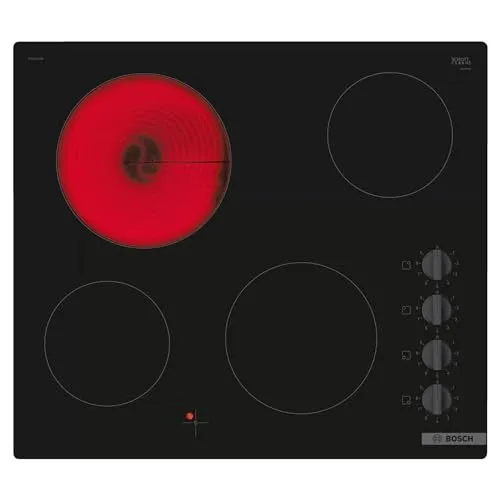 Bosch PKE611CA3E Elektro-Kochfeld, 60 cm, schwarz, eingebaut, Serie 2