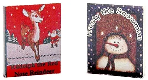 Puppenhaus altmodische Weihnachtsbücher Miniatur-Kinderzimmer Schlafzimmer Zubehör