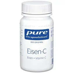 Pure Encapsulations Eisen C Kapseln - Nahrungsergänzungsmittel für mehr Wohlbefinden – unterstützt den Energiestoffwechsel mit bioverfügbarem Eisencitrat und Vitamin C, ideal für Veganer.