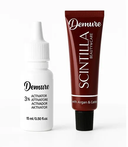 Augenbrauenfarbe Set 3.0 Dunkelbraun | DEMURE 15 ml + 3% Aktivator